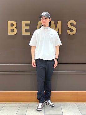 「BEAMS GOLF（ビームスゴルフ）のアイテム」を使った、BEAMS GOLFさん（メンズ・172cm）の夏コーディネート