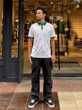「BEAMS GOLF（ビームスゴルフ）のアイテム」を使った、BEAMS GOLFさん（メンズ・173cm）の夏コーディネート