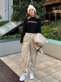 BELLMORE パンツ　30 ベージュ パンツ（ベージュ系）を使った「ゴルフウェア」の人気ファッション