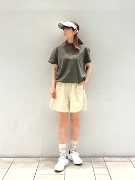 「BEAMS GOLF（ビームスゴルフ）のアイテム」を使った、BEAMS GOLFさん（レディース・163cm）の夏コーディネート