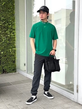 「アイテム（トートバッグ）」を使った、BEAMS GOLFさん（メンズ・172cm）の秋コーディネート