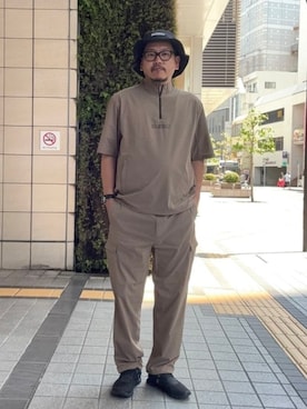 「アイテム（帽子）」を使った、BEAMS GOLFさん（レディース・176cm）の夏コーディネート