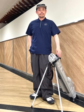 「BEAMS GOLF（ビームスゴルフ）のアイテム」を使った、BEAMS GOLFさん（メンズ・162cm）の夏コーディネート