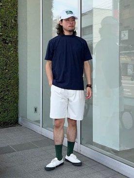 「BEAMS GOLF（ビームスゴルフ）のアイテム」を使った、BEAMS GOLFさん（メンズ・172cm）の夏コーディネート