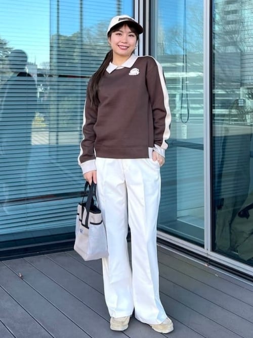 BEAMS GOLF XL ベージュ ストレートパンツ BEAMS GOLF（ビームス ゴルフ）〈WOMEN〉 ORANGE LABEL / US