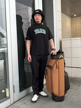 「BEAMS GOLF（ビームスゴルフ）のアイテム」を使った、BEAMS GOLFさん（メンズ・172cm）の夏コーディネート