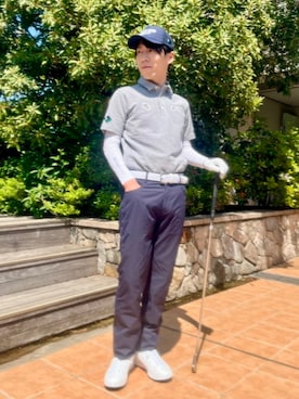 「BEAMS GOLF（ビームスゴルフ）のアイテム」を使った、BEAMS GOLFさん（メンズ・168cm）の夏コーディネート