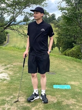 「BEAMS GOLF（ビームスゴルフ）のアイテム」を使った、BEAMS GOLFさん（メンズ・170cm）の夏コーディネート