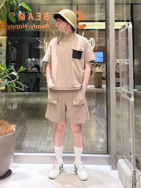 「BEAMS GOLF（ビームスゴルフ）のアイテム」を使った、BEAMS GOLFさん（メンズ・176cm）の夏コーディネート