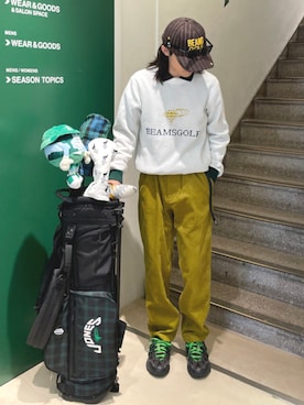 「アイテム（アウトドア/スポーツ）」を使った、BEAMS GOLFさん（レディース・169cm）の秋コーディネート