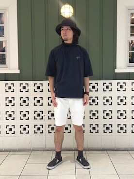 「BEAMS GOLF（ビームスゴルフ）のアイテム」を使った、BEAMS GOLFさん（メンズ・172cm）の夏コーディネート