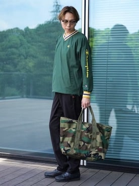 「BEAMS GOLF（ビームスゴルフ）のアイテム」を使った、BEAMS GOLFさん（メンズ・186cm）の秋コーディネート