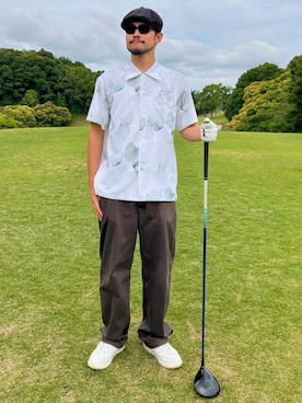 「ゴルフコーデ」｜BEAMS GOLFさん（メンズ・173cm）の夏コーディネート