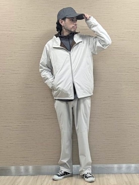 「アイテム（ブルゾン）」を使った、BEAMS GOLFさん（レディース・166cm）の秋コーディネート