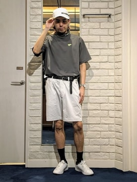 「ショーツスタイル」｜BEAMS GOLFさん（レディース・166cm）の夏コーディネート