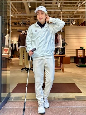 「ゴルフウェア」｜BEAMS GOLFさん（メンズ・170cm）の秋コーディネート