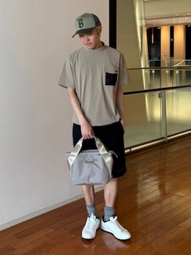 「BEAMS GOLF（ビームスゴルフ）のアイテム」を使った、BEAMS GOLFさん（メンズ・172cm）の夏コーディネート