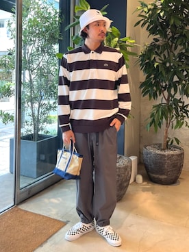 「LACOSTE（ラコステ）のアイテム」を使った、BEAMS GOLFさん（レディース・180cm）の秋コーディネート