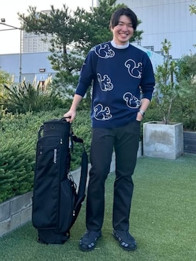「アイテム（アウトドア/スポーツ）」を使った、BEAMS GOLFさん（メンズ・173cm）の秋コーディネート