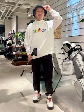 Malbon Golfのアイテムを使った人気ファッションコーディネート