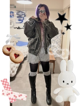 Nehanさん（レディース・159cm）の冬コーディネート