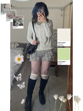 「Vipoa（ヴィポア）のアイテム」を使った、Nehanさん（レディース・159cm）の秋コーディネート