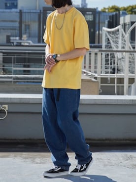 「United Athle（ユナイテッドアスレ）のアイテム」を使った、rooptokyokkさん（メンズ・173cm）の春コーディネート