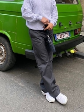 「Dickies（ディッキーズ）の【お気に入り数11万人突破】Dickies/ディッキーズ THE ORIGINAL FIT 874 TCツイル センタープレス スケーターパンツ レングス32インチ ワークパンツ イージーパンツ 2026年春夏春服 夏服（チノパンツ、グレー系）」を使った、rooptokyokkさん（メンズ・178cm）の夏コーディネート