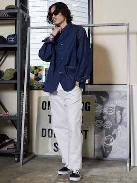 「orSlow（オアスロウ）のアイテム」を使った、rooptokyokkさん（メンズ・178cm）の秋コーディネート