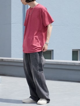 「GUNG HO（ガンホー）のアイテム（パンツ）」を使った、rooptokyokkさん（メンズ・173cm）の春コーディネート
