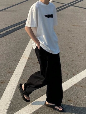 「Dickies（ディッキーズ）のアイテム（パンツ）」を使った、rooptokyokkさん（メンズ・173cm）の春コーディネート