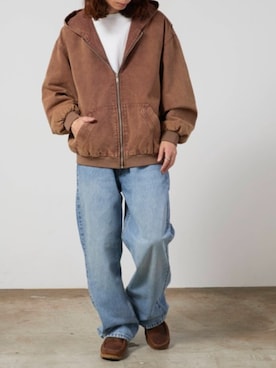 「GILDAN（ギルダン）のアイテム」を使った、rooptokyokkさん（メンズ・173cm）の春コーディネート