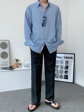 「Dickies（ディッキーズ）のアイテム（パンツ）」を使った、rooptokyokkさん（メンズ・173cm）の春コーディネート