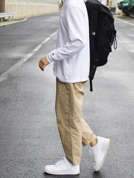 「Dickies（ディッキーズ）のアイテム（パンツ）」を使った、rooptokyokkさん（メンズ・173cm）の春コーディネート