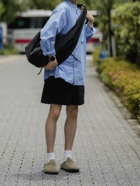 「Gramicci（グラミチ）のアイテム」を使った、rooptokyokkさん（メンズ・173cm）の春コーディネート