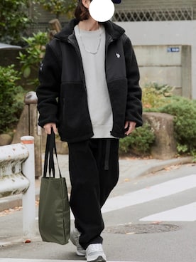 「アイテム（ブルゾン）」を使った、rooptokyokkさん（メンズ・173cm）の秋コーディネート