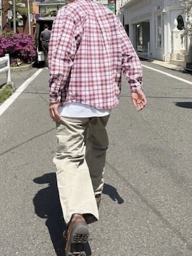 「GILDAN（ギルダン）のアイテム」を使った、rooptokyokkさん（メンズ・173cm）の春コーディネート