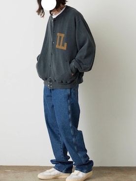 「アイテム（スタジャン）」を使った、rooptokyokkさん（メンズ・173cm）の秋コーディネート