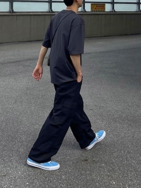 「GILDAN（ギルダン）のアイテム」を使った、rooptokyokkさん（メンズ・173cm）の夏コーディネート