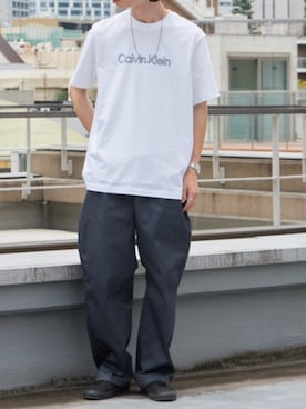 「Calvin Klein（カルバン・クライン）のアイテム」を使った、rooptokyokkさん（メンズ・173cm）の夏コーディネート