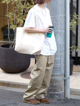 「Dickies（ディッキーズ）のアイテム（パンツ）」を使った、rooptokyokkさん（メンズ・173cm）の春コーディネート