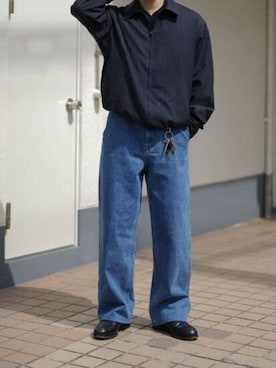 「Gramicci（グラミチ）のアイテム」を使った、rooptokyokkさん（メンズ・173cm）の春コーディネート