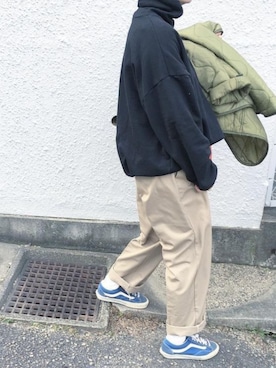 「Dickies（ディッキーズ）のアイテム（パンツ）」を使った、rooptokyokkさん（メンズ・173cm）の春コーディネート