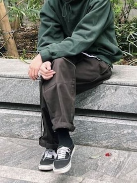 「Dickies（ディッキーズ）のアイテム（パンツ）」を使った、rooptokyokkさん（メンズ・173cm）の春コーディネート
