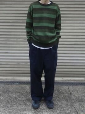 「Dickies（ディッキーズ）の【お気に入り数11万人突破】Dickies/ディッキーズ THE ORIGINAL FIT 874 TCツイル センタープレス スケーターパンツ レングス32インチ ワークパンツ イージーパンツ 2026年春夏（チノパンツ、ブラック系）」を使った、rooptokyokkさん（メンズ・173cm）の春コーディネート