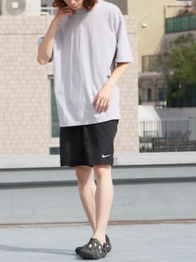 「PRO CLUB （プロクラブ）の【86】【PROCLUB/プロクラブ】6.5OZ ヘビーウェイト クルーネック 半袖Tシャツ/ユニセックス/コンパクトTシャツ（Tシャツ/カットソー、ホワイト系）」を使った、rooptokyokkさん（メンズ・173cm）の夏コーディネート