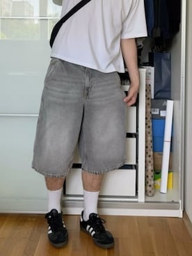 「GILDAN（ギルダン）のアイテム」を使った、rooptokyokkさん（メンズ・173cm）の夏コーディネート