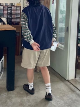 「Gramicci（グラミチ）のアイテム」を使った、rooptokyokkさん（メンズ・173cm）の春コーディネート