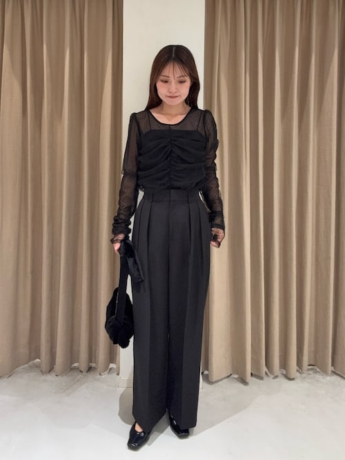 オケージョンにも◎】フロッキードットブラウス（シャツ/ブラウス