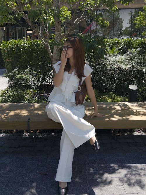 CAPRICIEUX LE'MAGE スクエアステッチフラットシューズ スクエアステッチフラットシューズ（パンプス）｜CAPRICIEUX LE